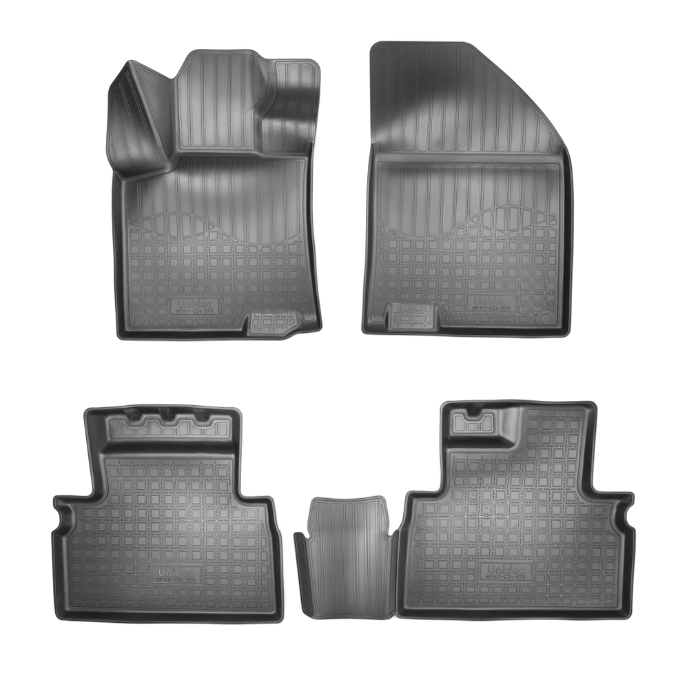 Ковры в салон Norplast для Geely Coolray (2019-), SX11, SX11 рестайлинг, Черный, арт.NPA11-C24-570-1