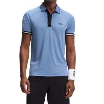 Мужское теннисное поло BOSS TOC Serve Polo - light/pastel blue