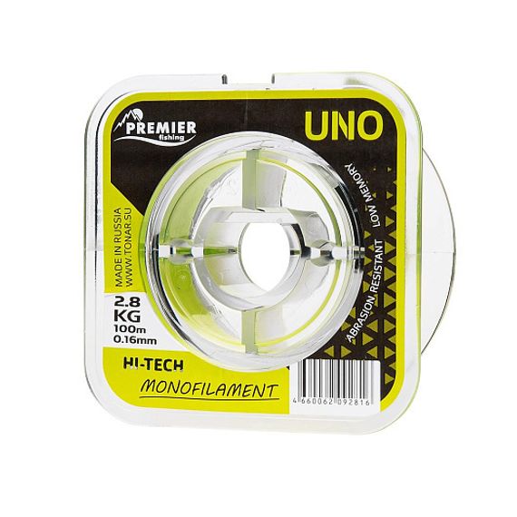 Леска UNO 0,16mm/100m F.Yellow Nylon PREMIER fishing (PR-U-Y-016-100)