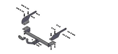 Фаркоп Nissan Almera G15 седан с 2013 г. (без электрики) (Трейлер)