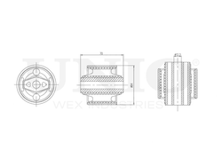 Сайлентблок внутренний переднего рычага UNIO RMP-20071