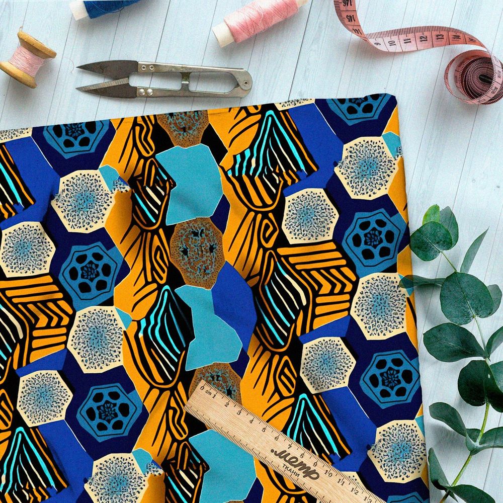 Ткань блэкаут  дизайнерские пчелиные соты