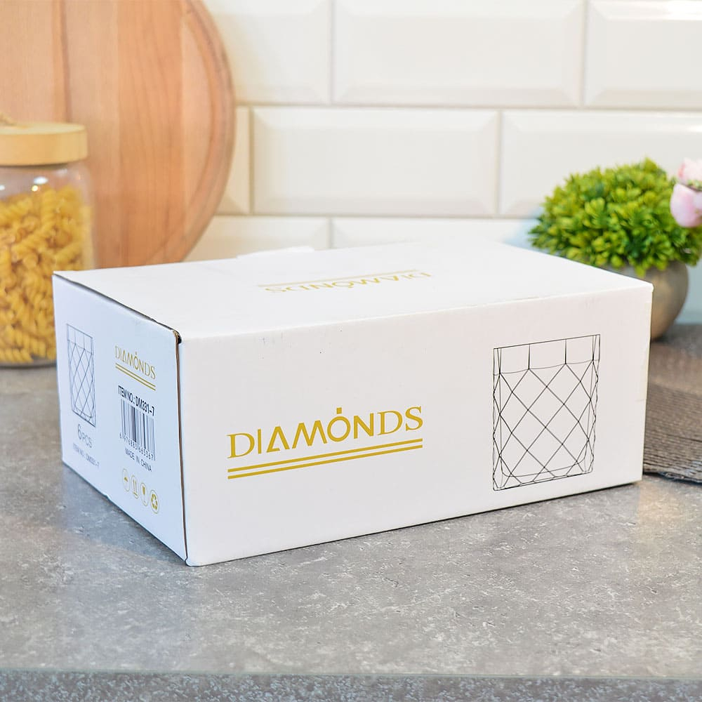 Набор стаканов 6шт 300мл, d9см, h8см (низкие), DM331-7