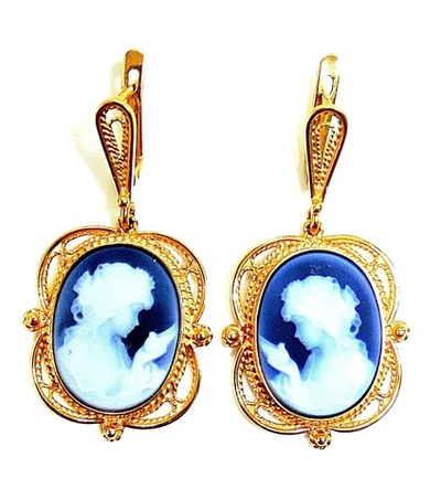 Серьги Эстерелла золото 750 агат(н)