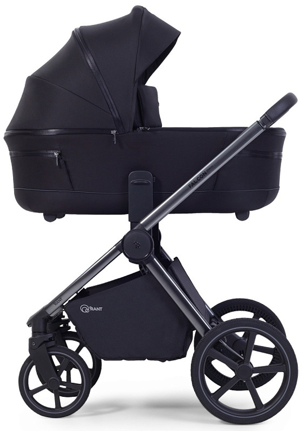 Детская коляска Rant Falcon Soft Therm 3 в 1 с автокреслом Cruise Black Black