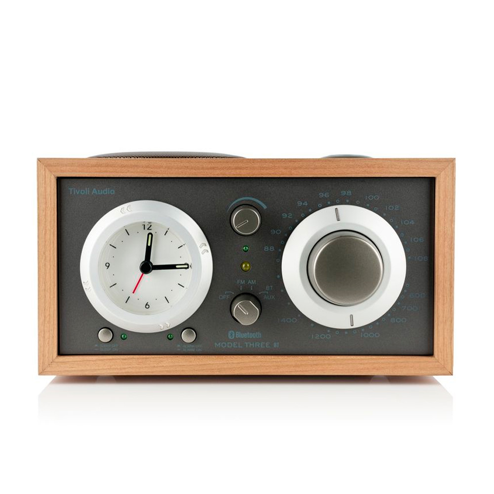 Tivoli Model Three BT Вишня/Серый [Cherry/Taupe] — радиоприемник с часами