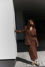 Юбка прямая из шерсти