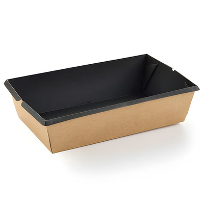 Контейнер бумажный ЛЗ 800 Black 200x120x55 мм 800 мл 1/300