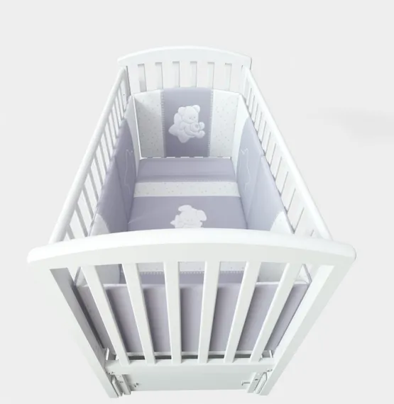 Набор в кровать для новорожденных Lollycottons Maks Bear, Серый