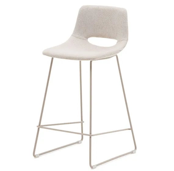 Полубарный стул Zahara, 65 см, бежевый с бежевыми ножками