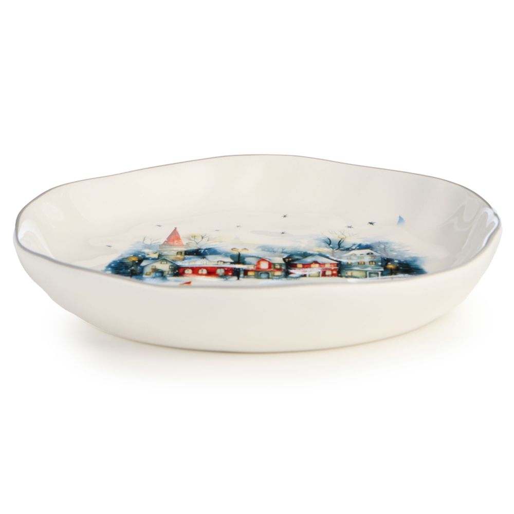 ТАРЕЛКА ЗАКУСОЧНАЯ AGNESS "С НОВЫМ ГОДОМ!" 17*3 СМ