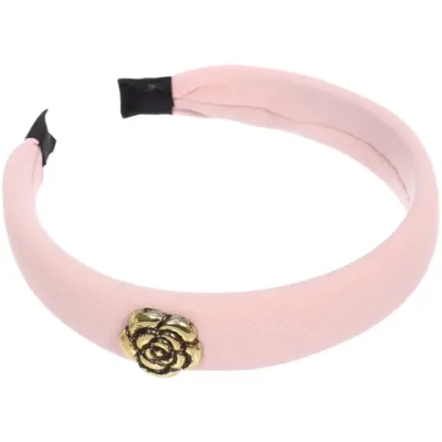 Ободок для волос «МАРЦИПАН», кларис, ширина 2,5см, микс 6 цветов ( в пакете с подвесом)