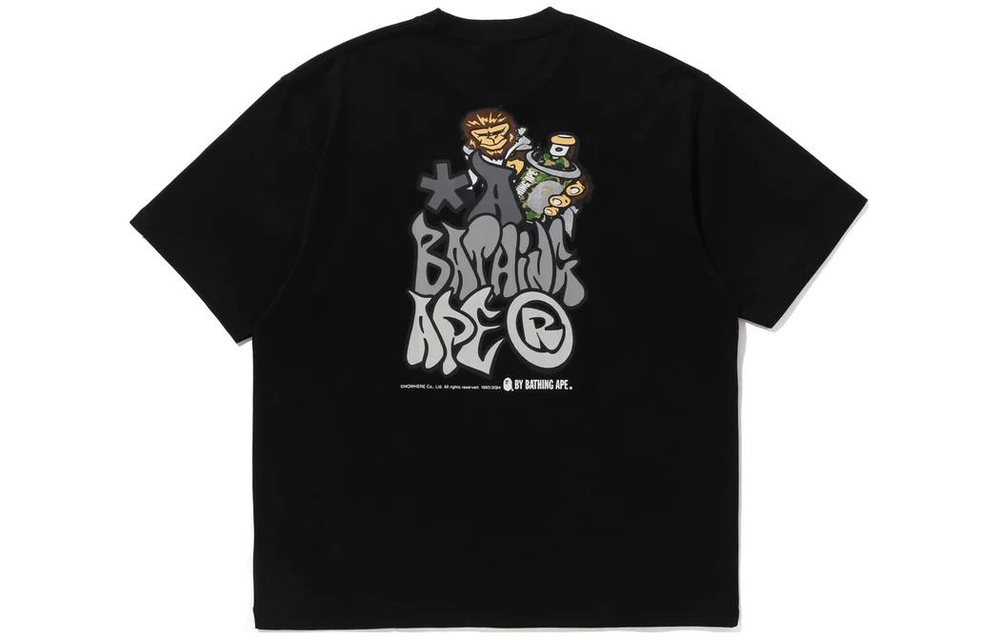 A Bathing Ape Graffiti A Bathing Ape Relaxed Fit Tee черный