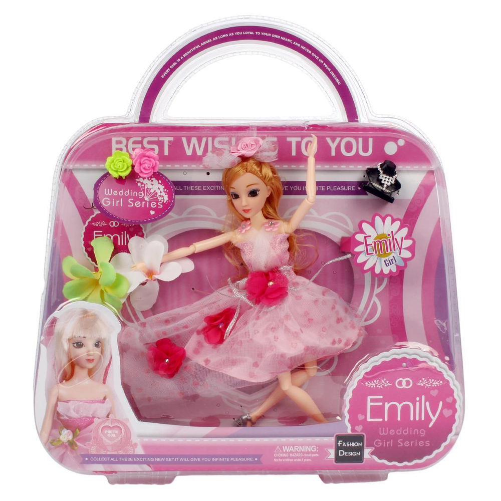 Кукла тип модель "Подружка невесты" (28,5 см, шарнирн., аксесс., сумочка)