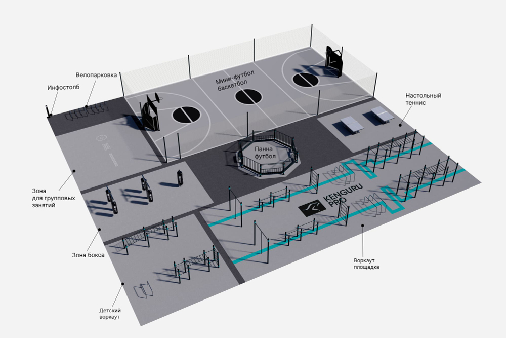 Спортивный кластер №4 (33,5 х 37,5)
