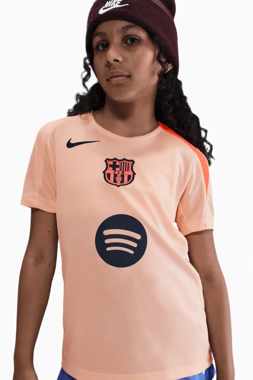Футболка Nike FC Barcelona 25/26 Strike Junior - оранжевый
