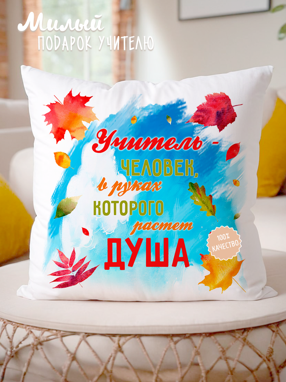 Подушка учителю