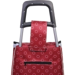 Тележка хозяйственная с сумкой (92*33*27см, колеса 16см,грузоподъемность до 30 кг.) бордо DC308AG3