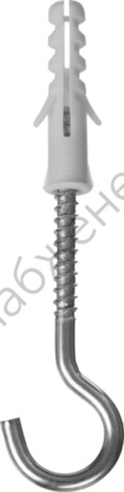 ЗУБР ЕВРО 6х30 / 4х65 мм, распорный дюбель полипропиленовый с шурупом-крюком, 150 шт (30685-06-30)