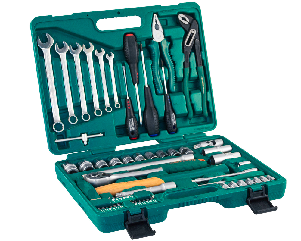S04H52460S Набор инструмента универсальный 1/4", 1/2"DR, 60 предметов