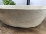 Раковина из мрамора Oval Cream Tin Lip MO-60984 52*38*14