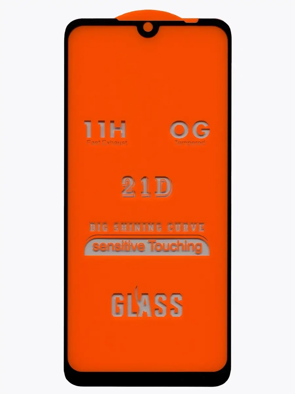 Защитное стекло Glass для Xiaomi Redmi Note 7/ Note 7 Pro, полный клей 21D, черная рамка