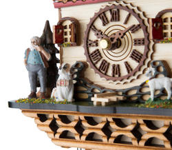 Часы настенные с кукушкой Trenkle 4228 QM Германия фрагмент