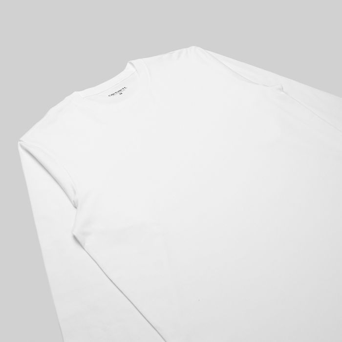 Лонгслив мужской Carhartt WIP Base артикул:I026265_white - купить в магазине Дайс