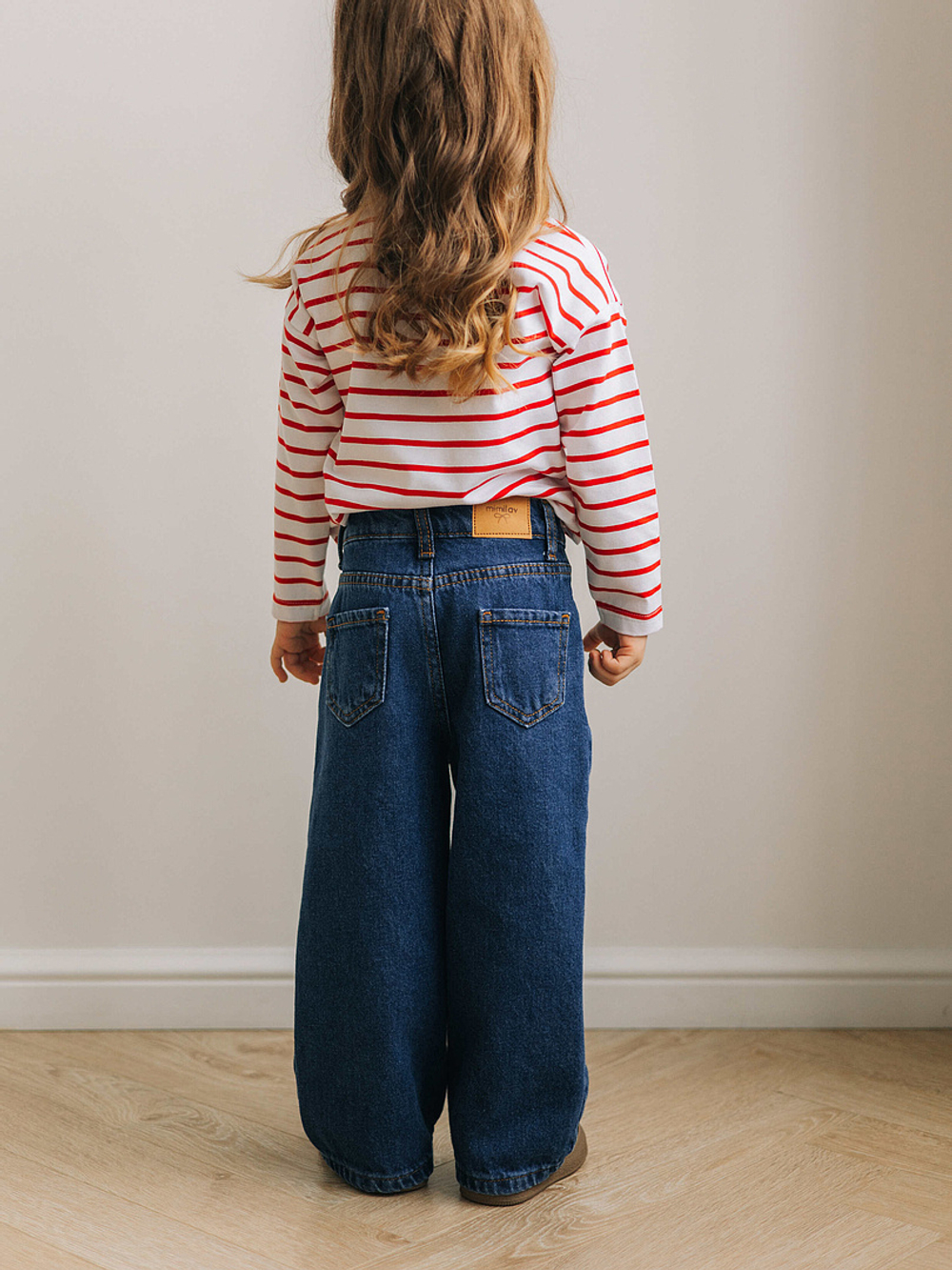 Джинсы Wide Leg, Синий