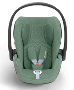 Коляска 3 в 1 Cybex Priam IV Chrome Brown complete и автокресло Cloud T i-Size Leaf Green Plus Mirage Grey