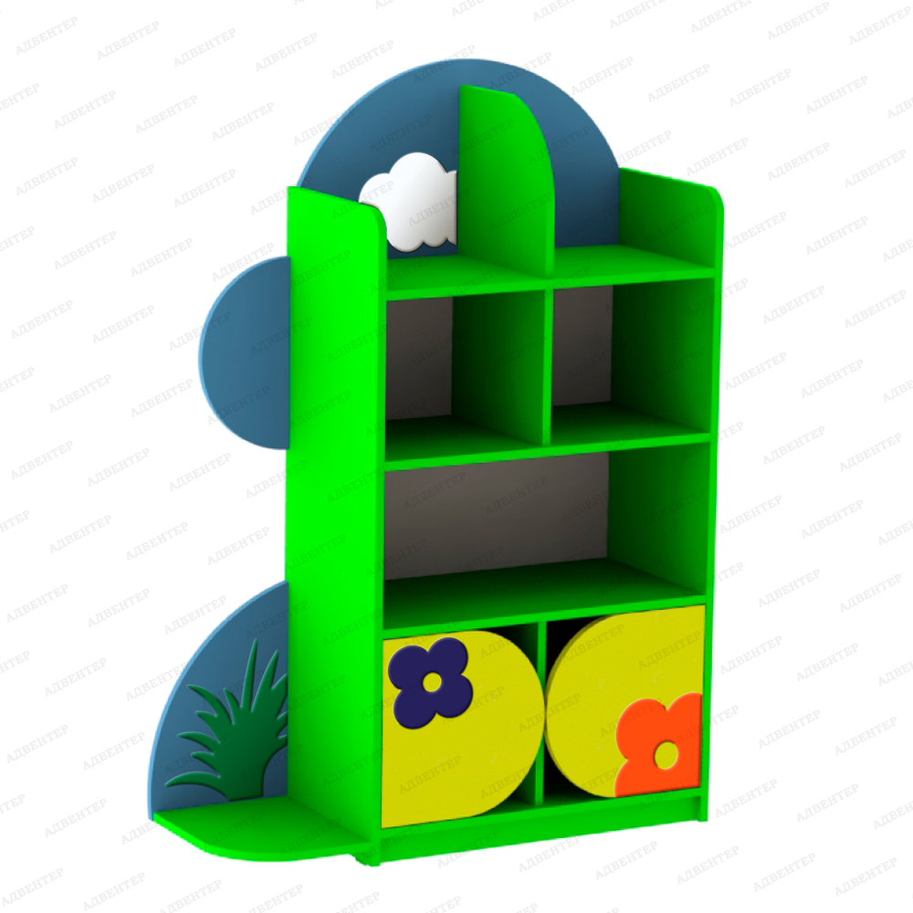 Комплект стеллажей ПОЛЯНКА с изображением