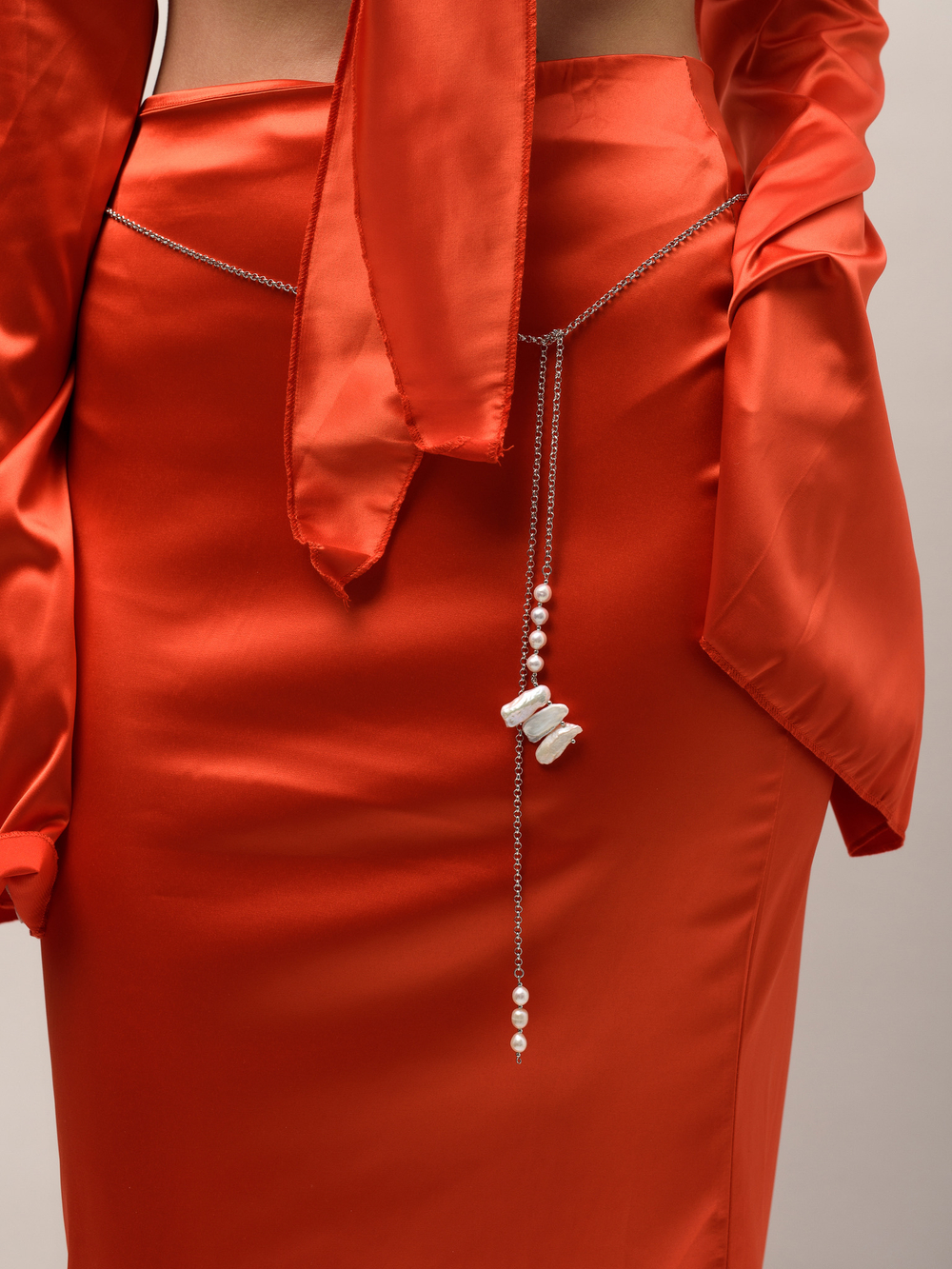 Цепь "Anchor pearl" Silver