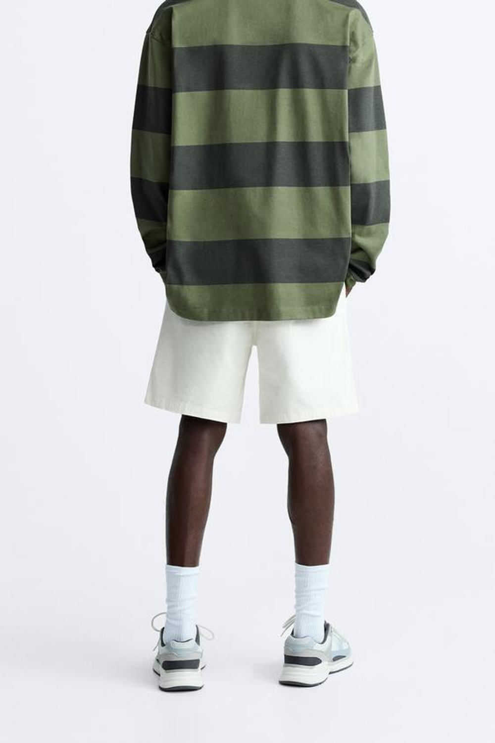 ZARA ШОРТЫ-ДЖОГГЕРЫ, КАМЕННО-СЕРЫЙ