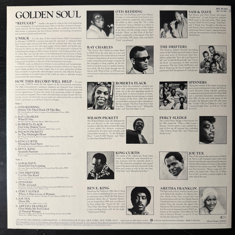Сборник Golden Soul (Германия 1976г.) Т