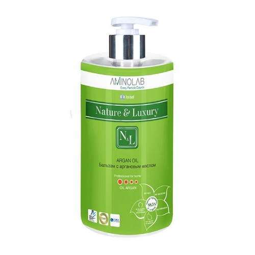Бальзам для сухих ослабленных и окрашенных волос с аргановым маслом Nature&Luxury Argan Oil 730мл