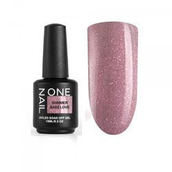 OneNail Base Coat Shimmer Love - База каучуковая для гель-лака, 15мл