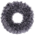 Венок декоративный TINSEL «Яркие переливы» 38 см, Графит