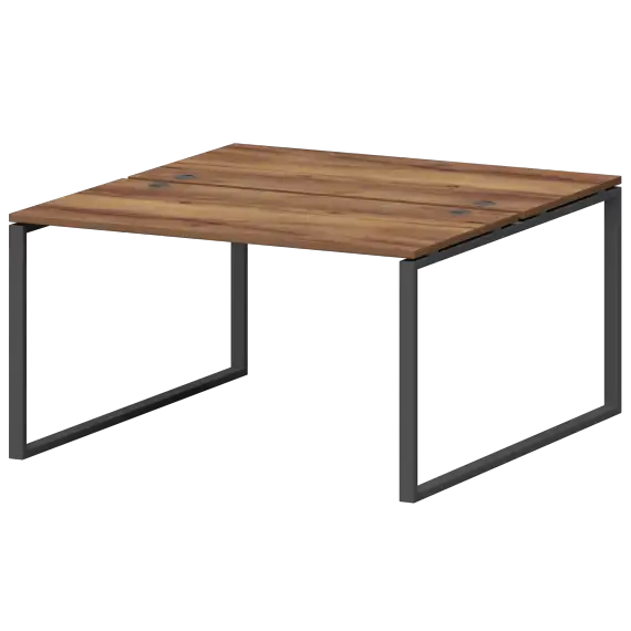 Бенч двойной на металлокаркасе СМС2-О-12К.149.Пр25  1200x1496x750 Смарт