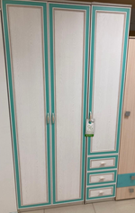 Пенала Миндал 06.25-03 аруша венге/кожа мята