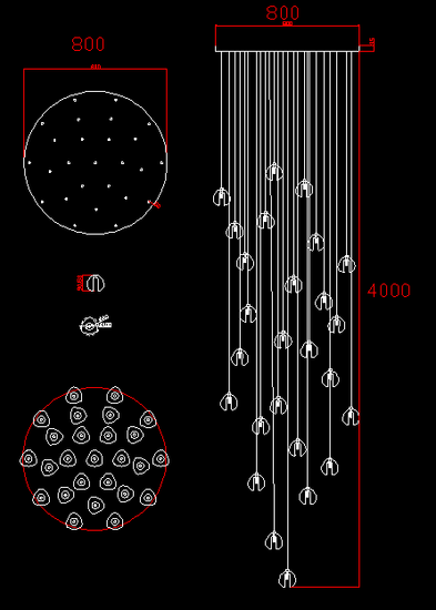 Люстра Bocci 14.26 Random 80 x 30