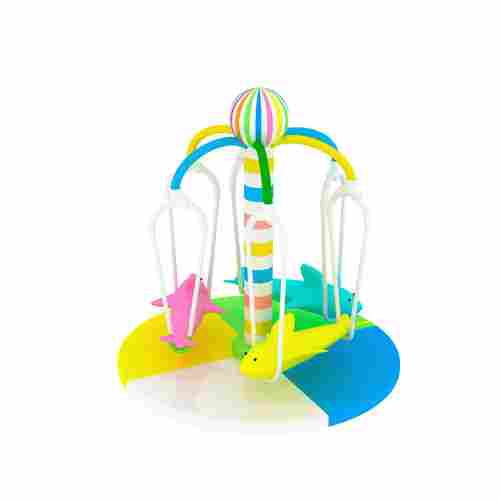 Детский аттракцион 4kids Карусель «Радужные дельфины» c электроприводом