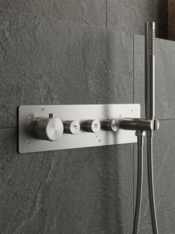 Термостатический смеситель встраиваемый STWORKI STUDIO S51210S С ВНУТРЕННЕЙ ЧАСТЬЮ, для душа, сталь