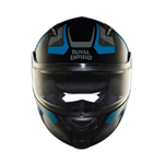 Шлем интеграл Royal Enfield, цвет - черно-синий, размер - XL (620 мм), арт. RRGHEP000571 (HESS22014GLOSS BLACK & BLUE)