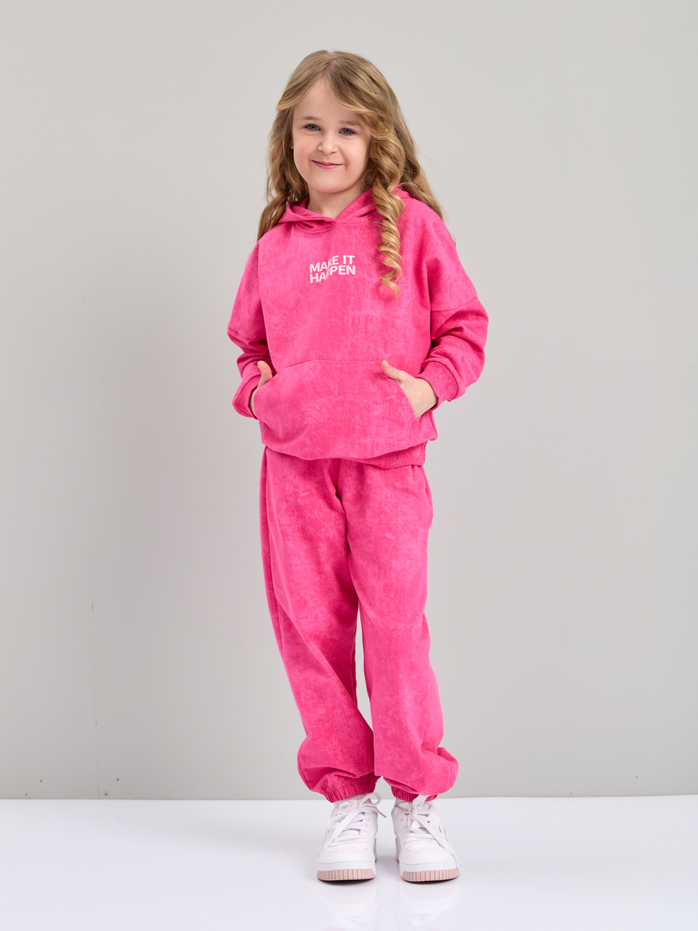 Детский костюм с брюками дКБ-32/варенка-фуксия-п