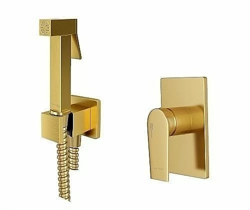 Гигиенический душ WasserKRAFT Aisch A55094 золото матовое