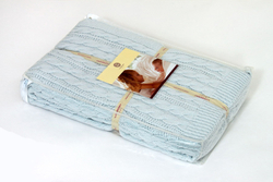 Элитный плед детский Imperio 36 голубой от Luxberry упаковка