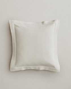 Zara Home наволочка декоративная из хлопка, экрю, 50x50 см