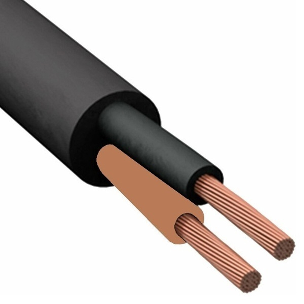 Кабель КГТП-ХЛ 2х2,5(N) – 220/380 (Бухта 100м, Черный) NKZ–A0U3Т15ZN2S2.5L