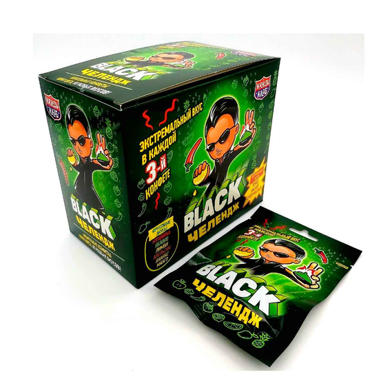 Жевательные конфеты BLACK Челендж, 15 г (Китай)