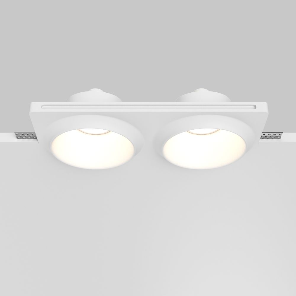 Светильник встраиваемый Maytoni   DL124-GU10-02-TRS-W